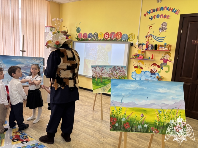 Познавательное и интересное занятие "Времена года" в средней группе. 